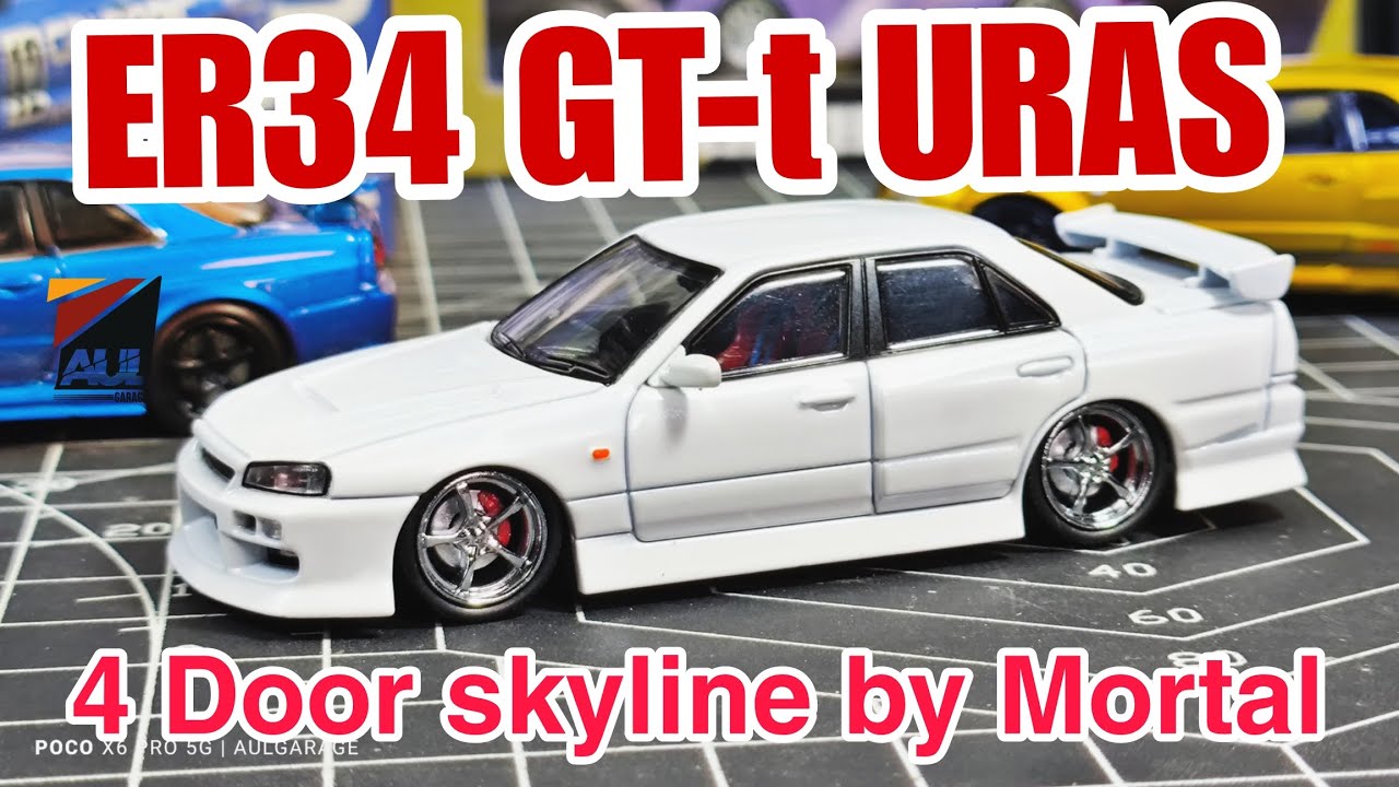 ミニカー Nissan URAS ER34 Skyline 25GT-T 1/64 s-l400.jpg