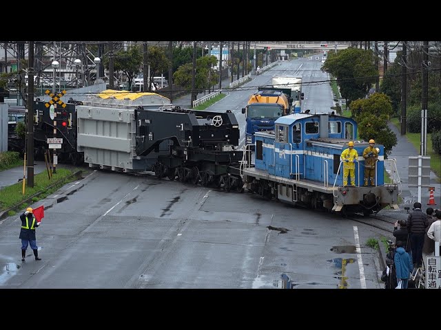特大貨物輸送・2025年春の陣〜シキ801積車、富士電機千葉工場を出場