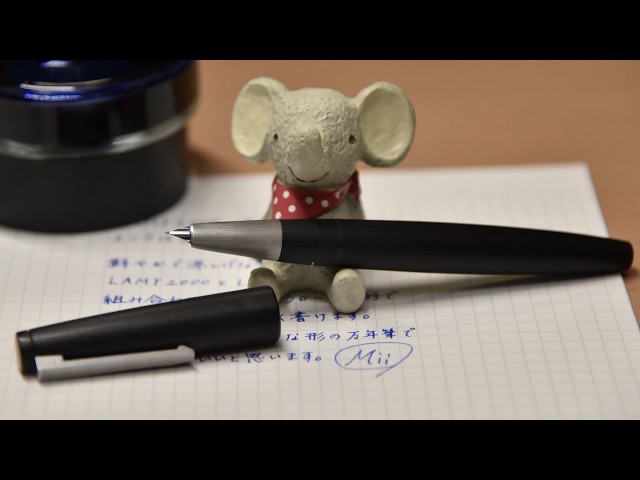 万年筆LAMY 2000 EFにLAMYのブルーインクを入れて書いてみた【ラミー