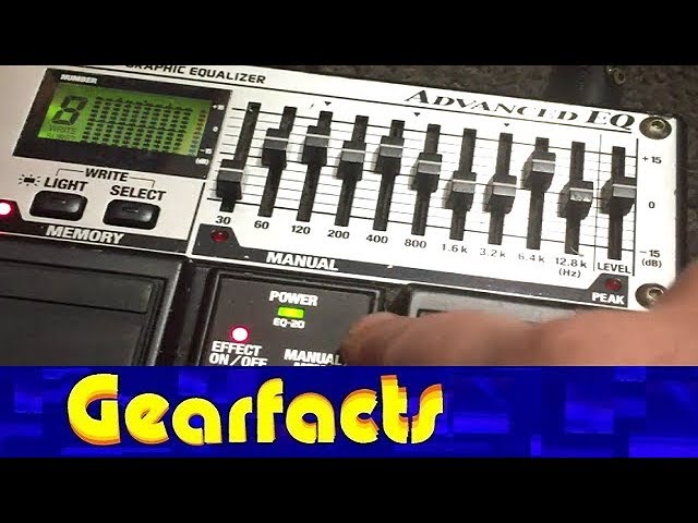 Boss EQ20 Advanced EQ with 10 user patches - YouTube