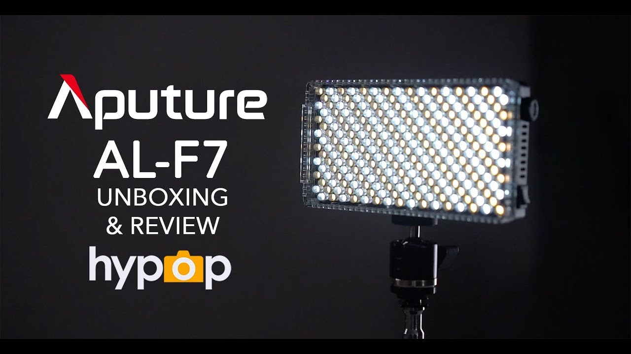 Aputure AL-F7 LED Continuous Photo Video Light Unboxing - What's