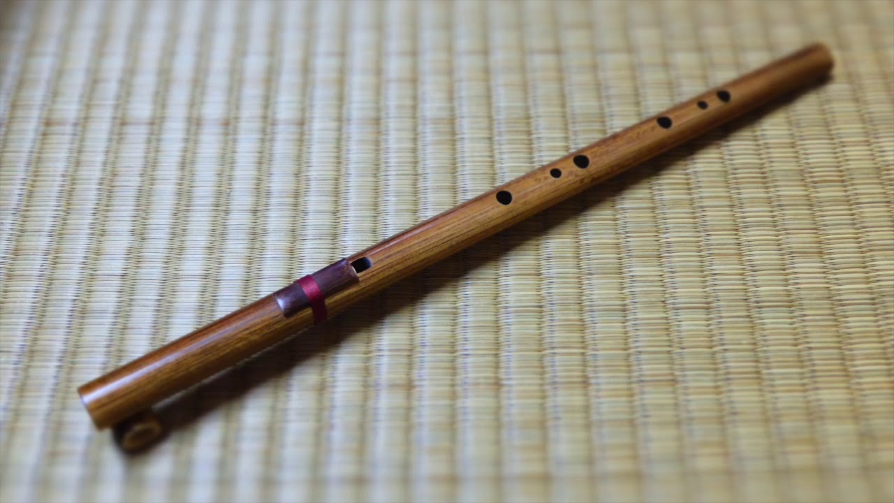 沖縄県産 琉球横笛 竹製（A～A♯調に変調できる琉笛）
