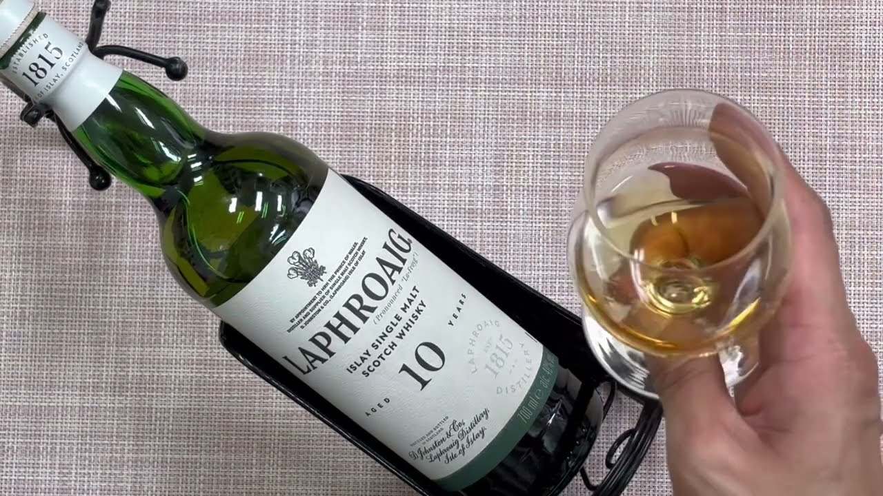 ラフロイグ 10年 アイラ シングルモルト レビュー動画/味/比較