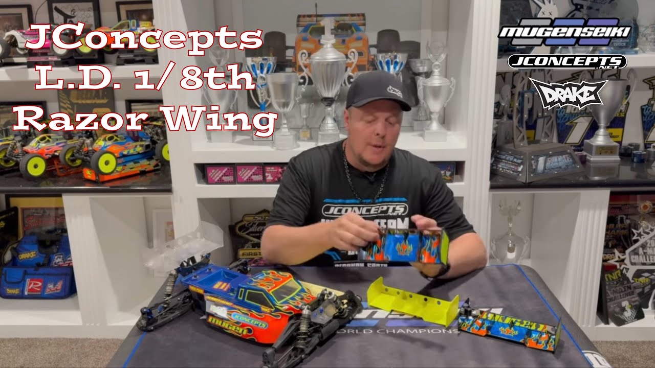JConcepts L.D. 1/8th Razor Wing - YouTube