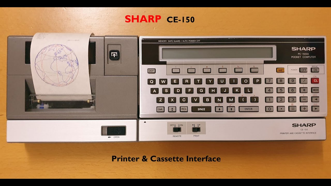 通電確認のみ】SHARP ポケコン プリンター PC-1500/CE-150