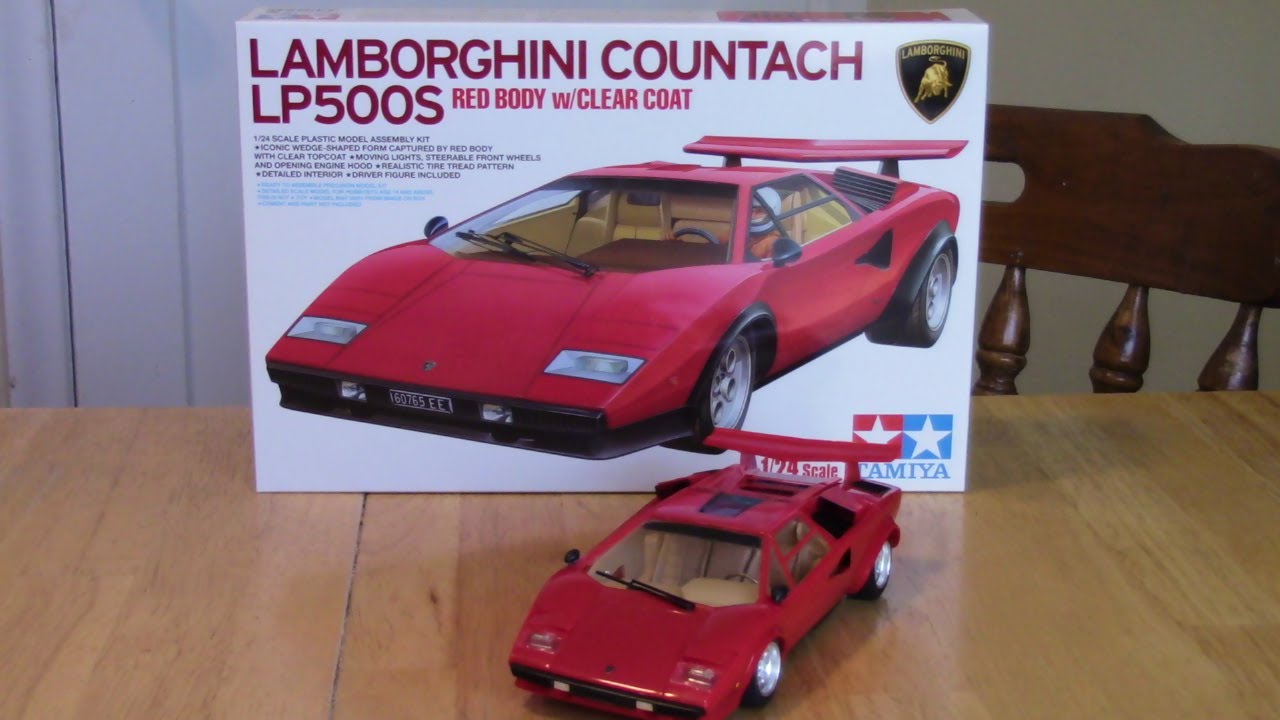 Tamiya Lamborghini Countach LP500S Model Build - YouTube
