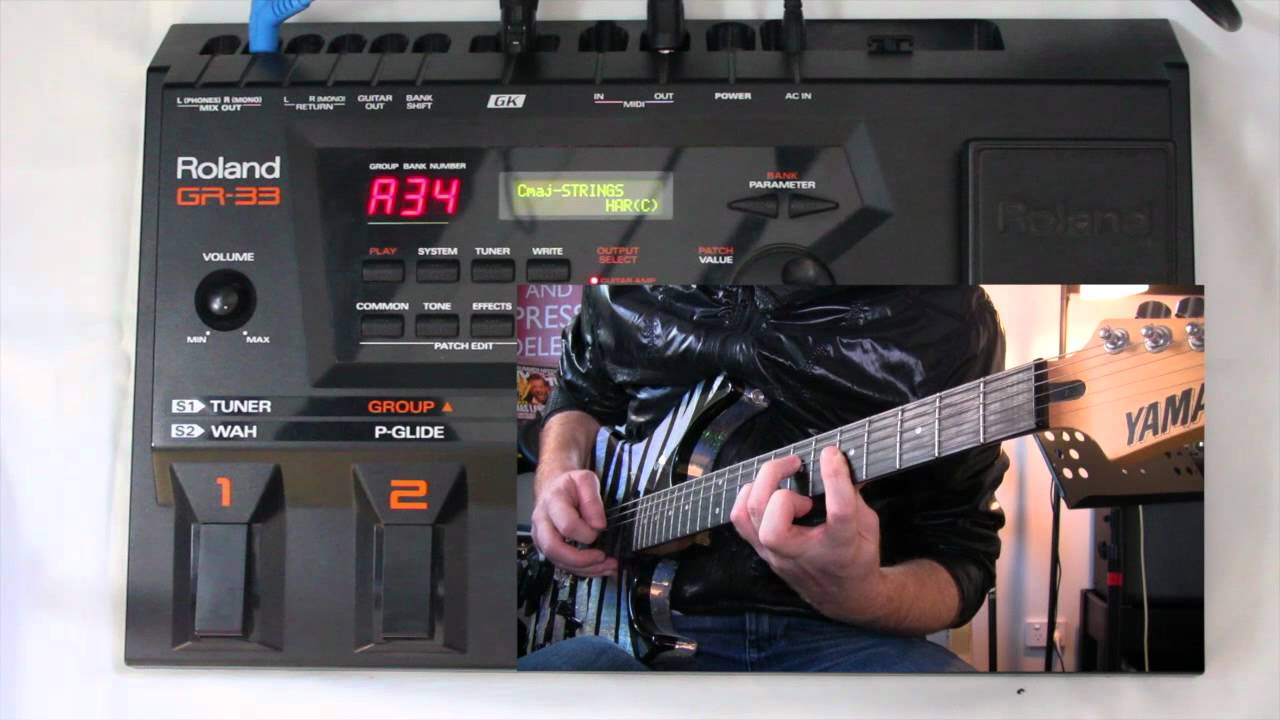 Roland GR-33 MIDI Guitar Synthesizer Presets - YouTube