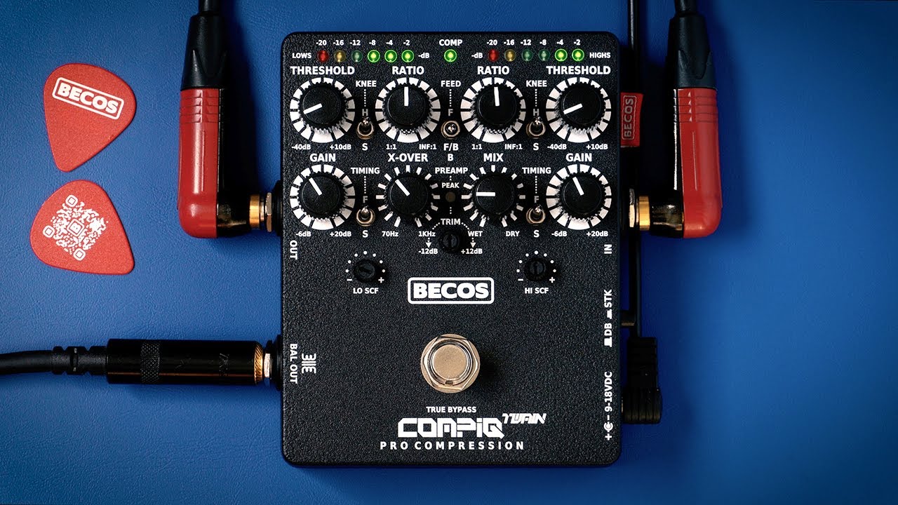 BECOS CompIQ TWAIN Pro MK2 Dual Band / Stacked Compressor for Bass