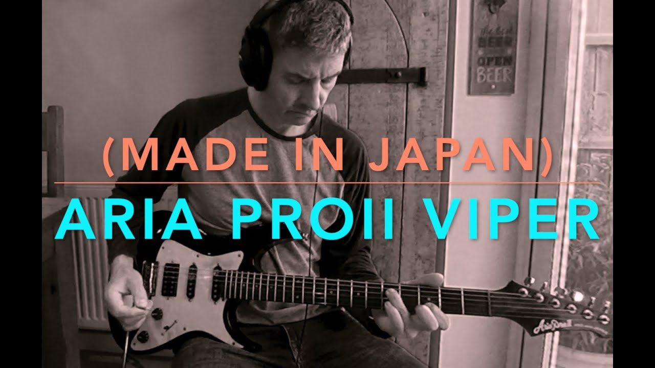 One of the best SUPERSTRATS. Aria Pro2 Viper (Japan) Guitar DEMO