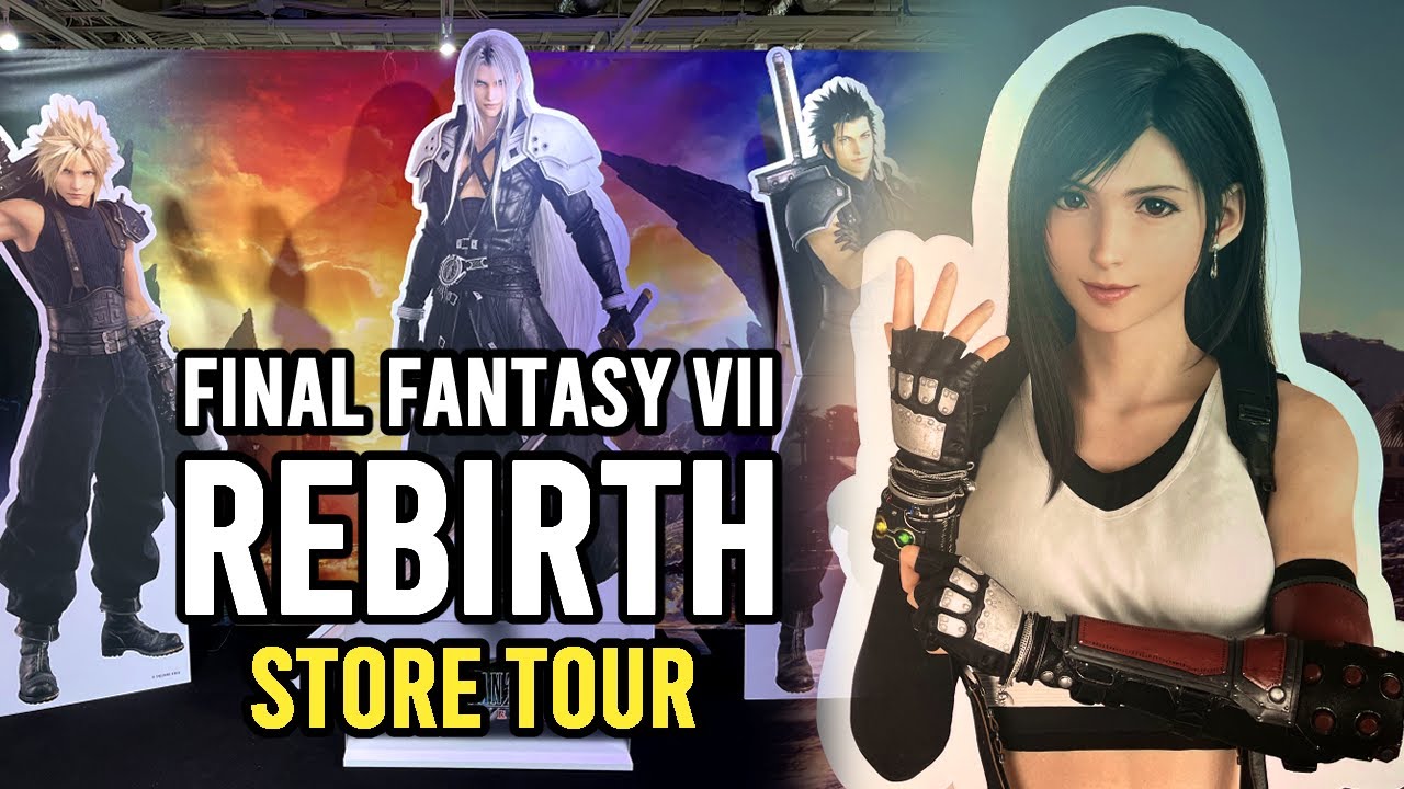 So Much Cool Merch! Final Fantasy 7 Rebirth Pop Up Store Tour