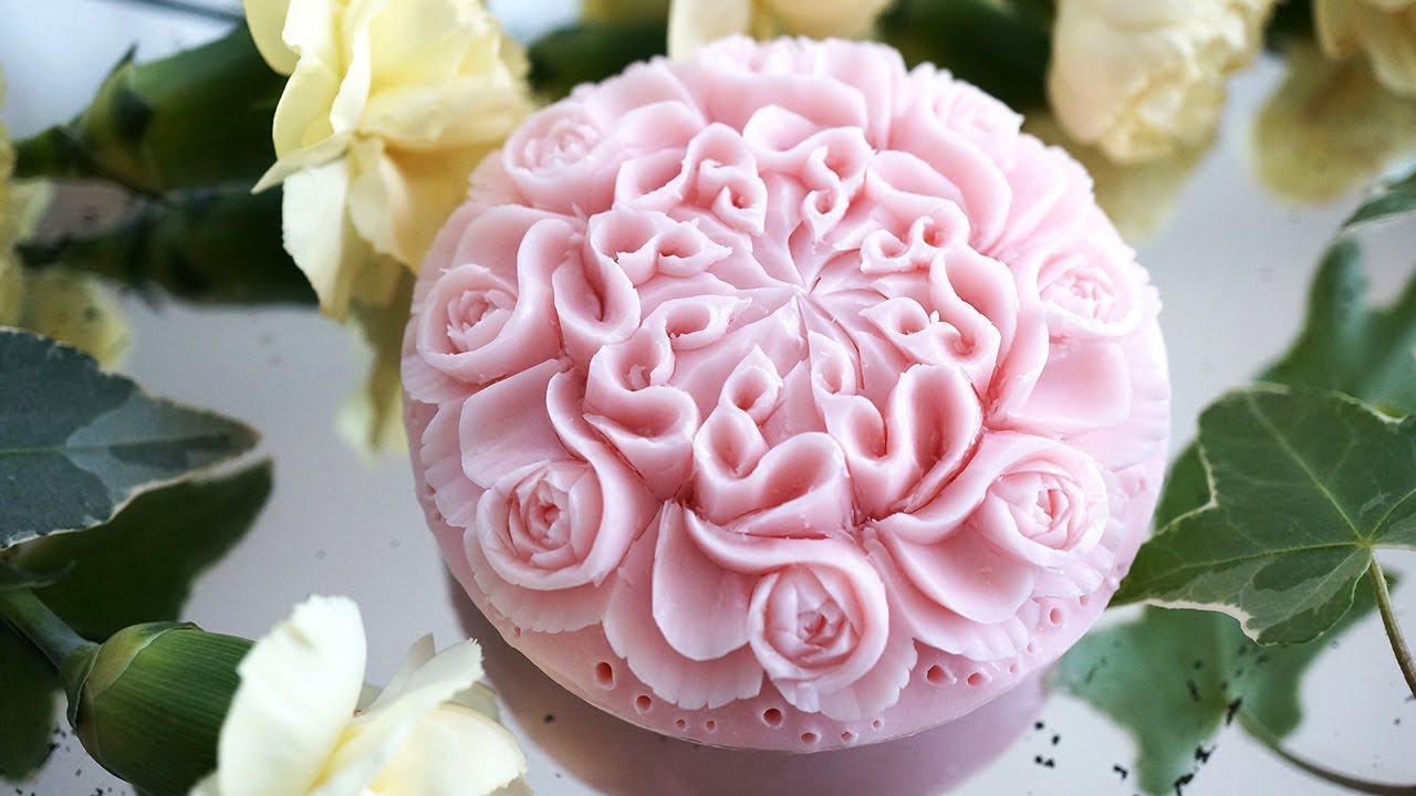 ソープカービング【簡単すぐ出来る】小さい薔薇とS字の応用 - YouTube