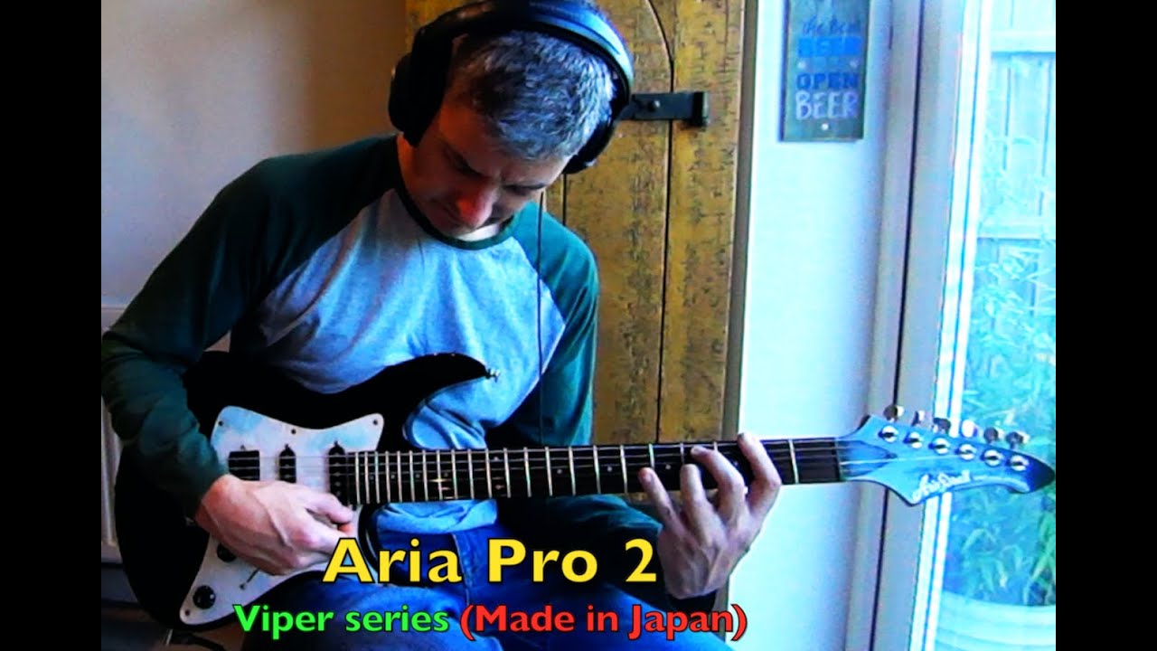 ARIA Pro ii VIPER Series (Japan): Guitar demo jam. - YouTube
