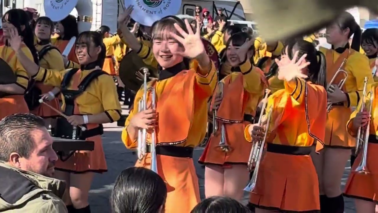 The 2025 Rose Parade 京都橘高校吹奏楽部 sing sing sing - YouTube