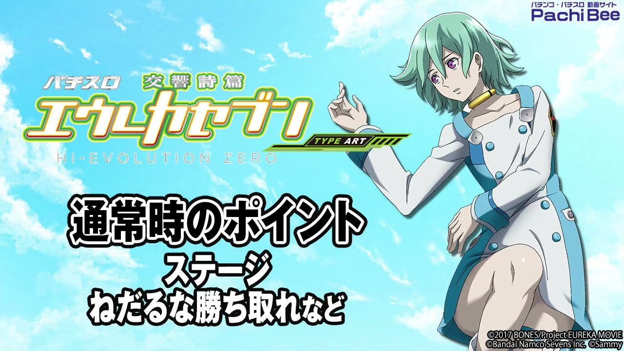 パチスロ交響詩篇エウレカセブン HI-EVOLUTION ZERO TYPE-ART】通常時