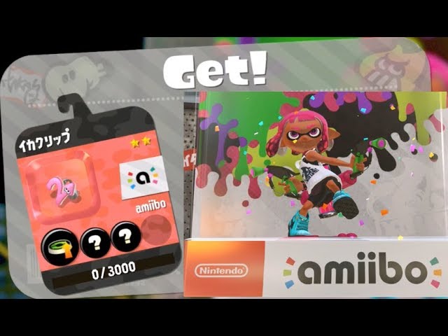 箱有】レア物スプラトゥーン amiibo ガール イカ オレンジ ネオピンク