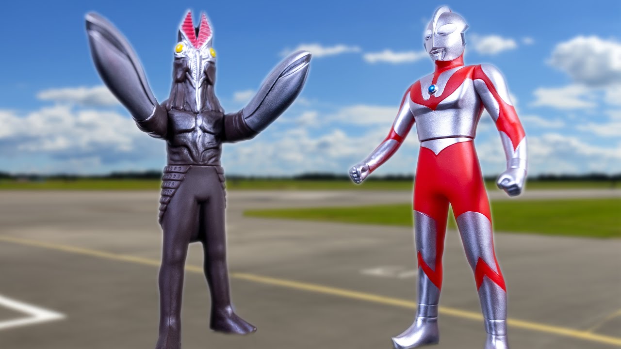 初代ウルトラマン Bタイプ&バルタン星人2代目 ソフビ レビュー 科特隊
