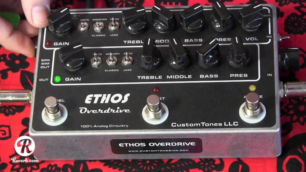 ETHOS OVERDRIVE guitar pedal demo with SG & Fender Blues Jr - YouTube