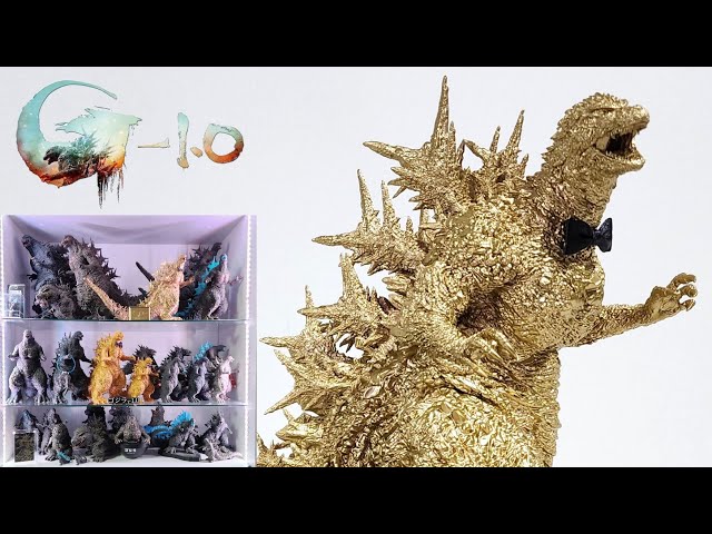 金色に輝くゴジラマイナスワン 一番くじオスカーゴジラ紹介 - YouTube