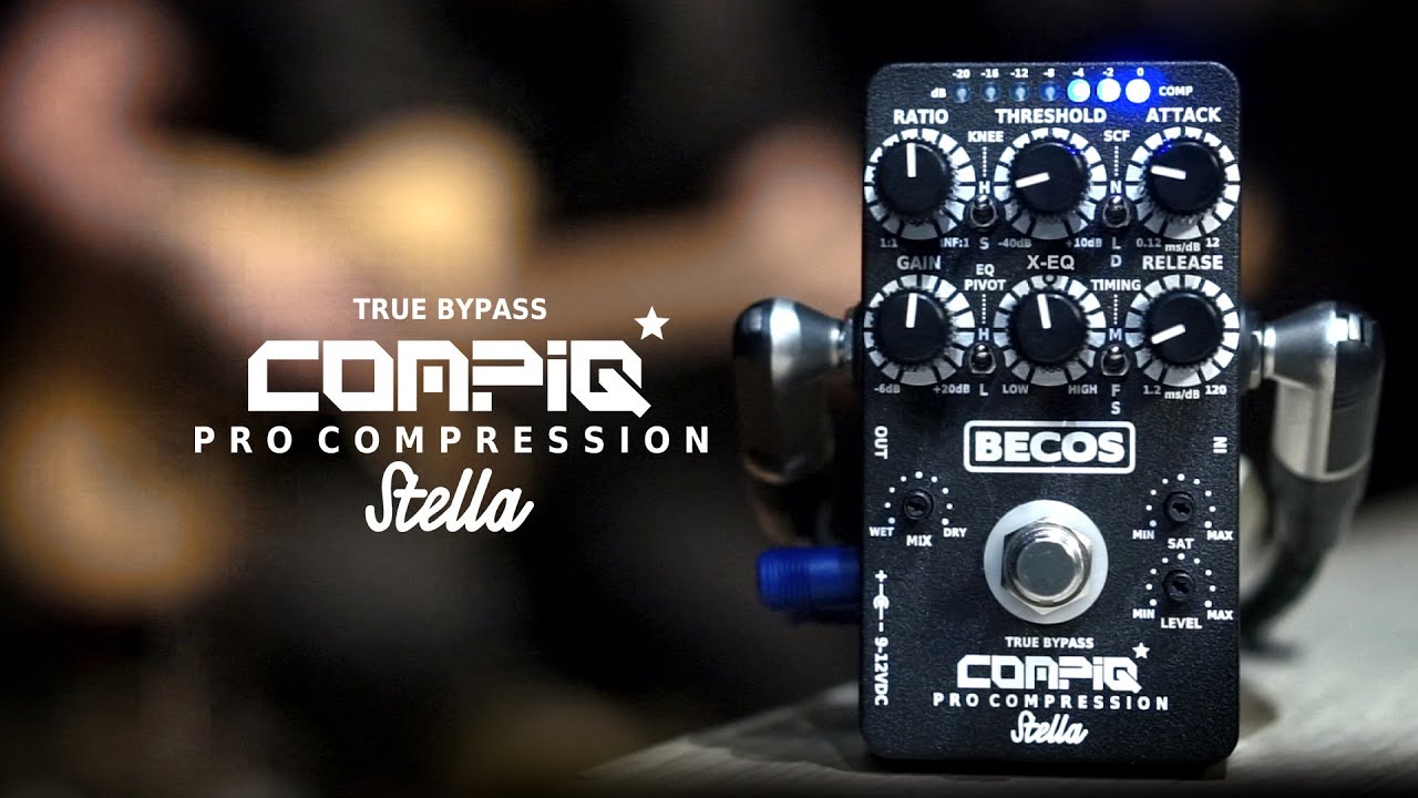 Becos CompIQ STELLA Full-Featured Compressor-Limiter for Bass and