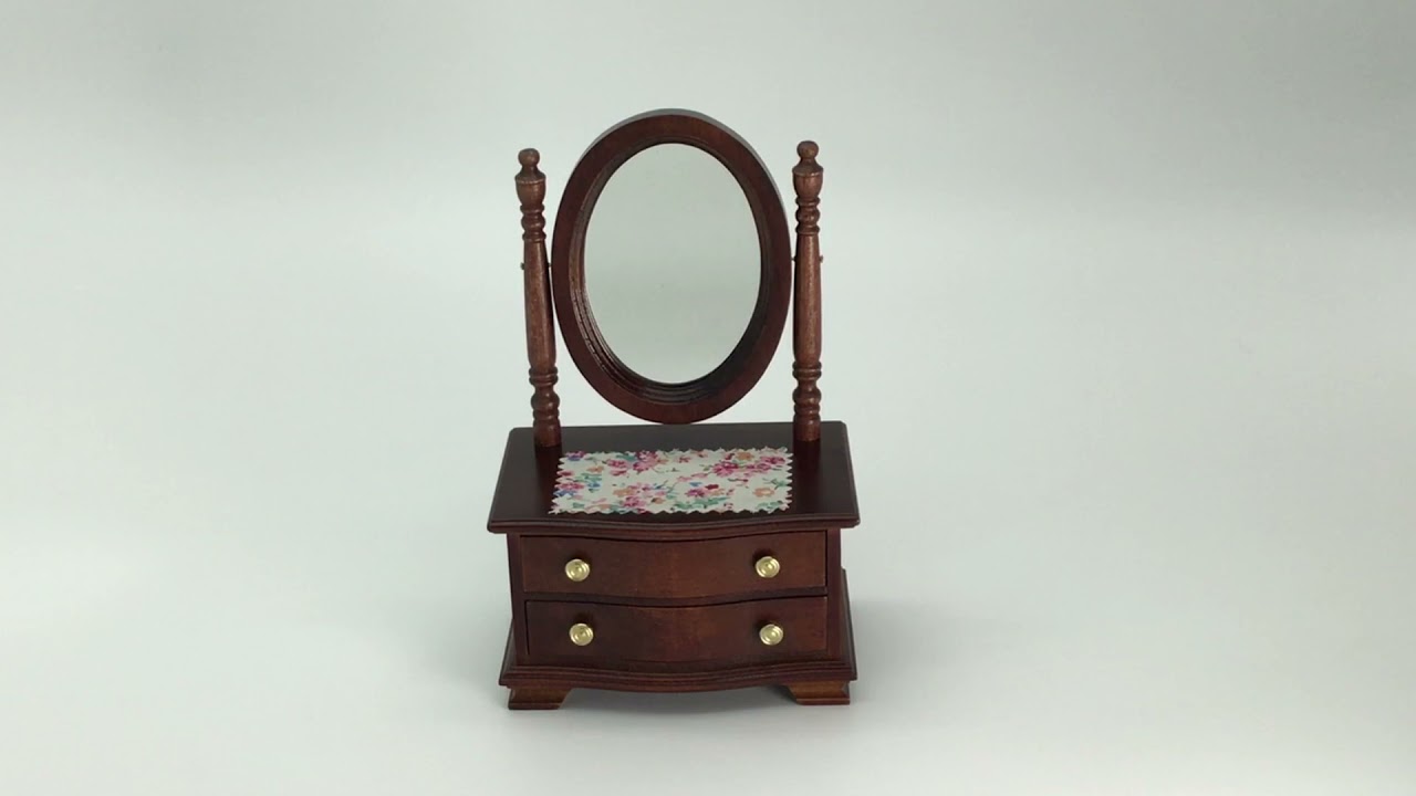 ○3522 オルゴール付き木製ドレッサー