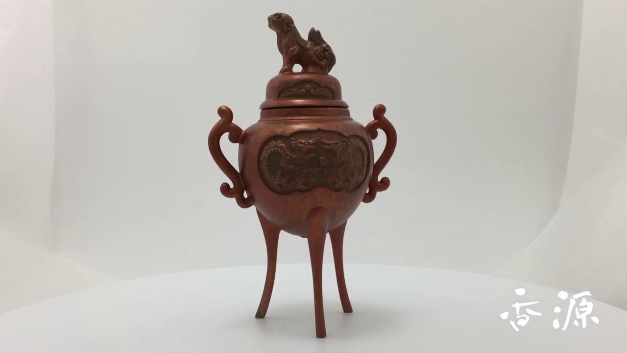 ♢江戸時代 三ツ足 香炉 火入 銅器 銅製 真鍮 コレクション骨董品