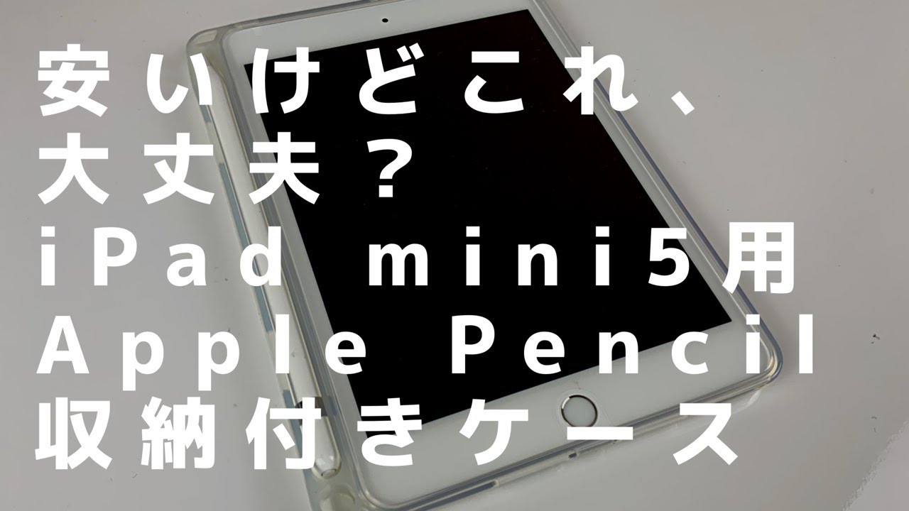 安いけどこれ、大丈夫？iPad mini5用 Apple Pencil収納付きケース