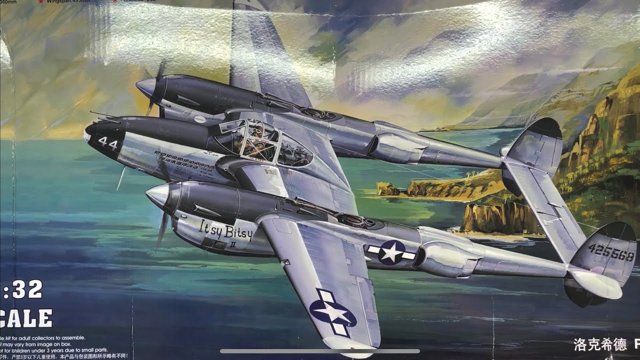 Trumpeter Lockheed P-38L-5-LO Lightning 1/32 Scale Model Aircraft