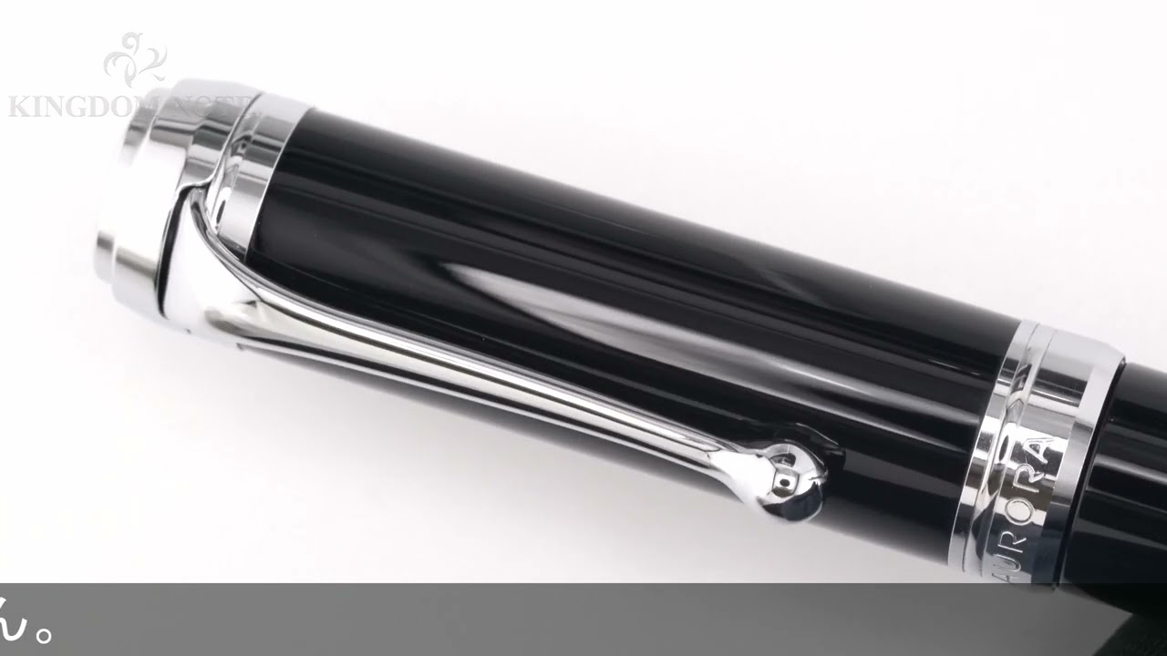 AURORA アウロラ 万年筆 タレンタム ブラック EF - YouTube