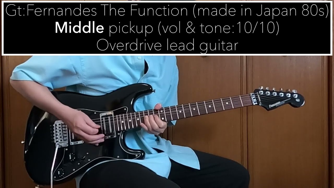 Vintage Japanese Guitars: FERNANDES The Function FST75 GUITAR DEMO‬