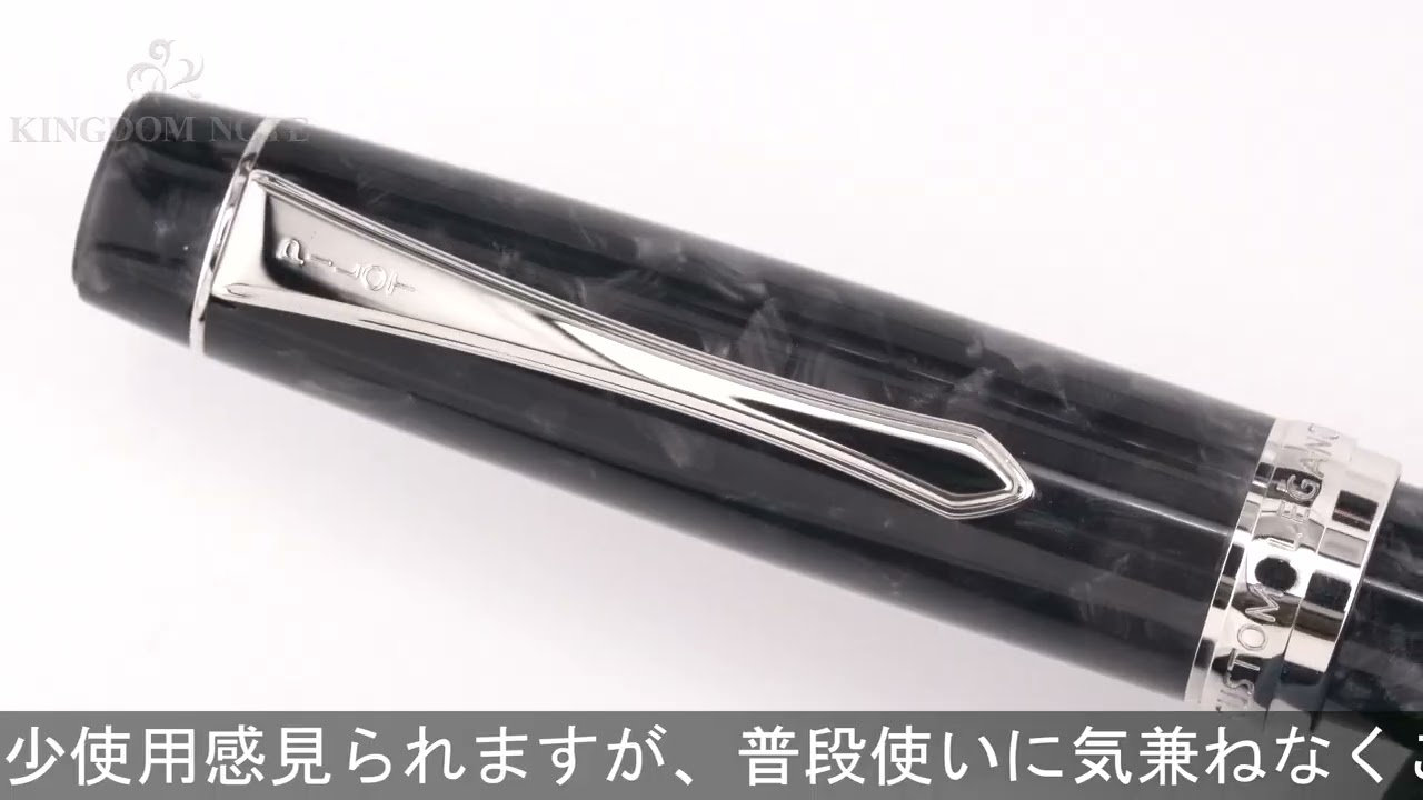 PILOT パイロット 万年筆 カスタム レガンス ブラック 細字 - YouTube