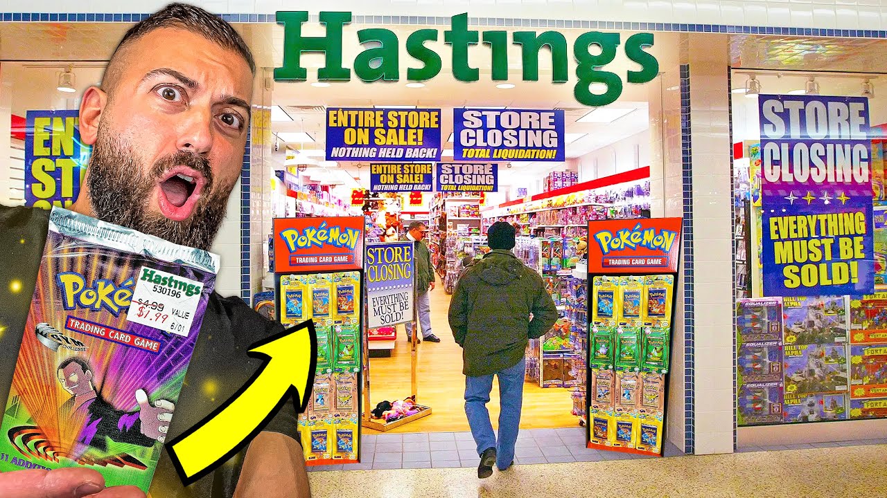 I Found $1 Vintage Pokemon Packs From a Closed 90's Book Store