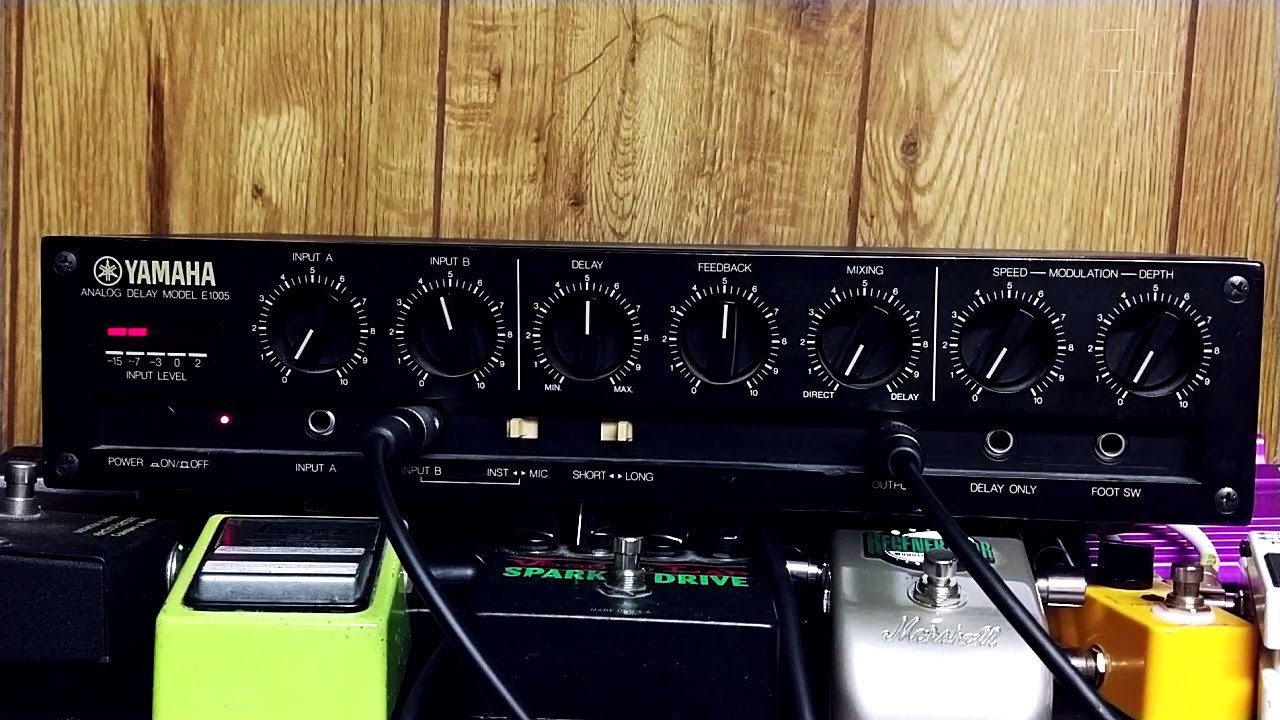 Yamaha E1005 Echo Delay BBD Demo *volume warning* - YouTube