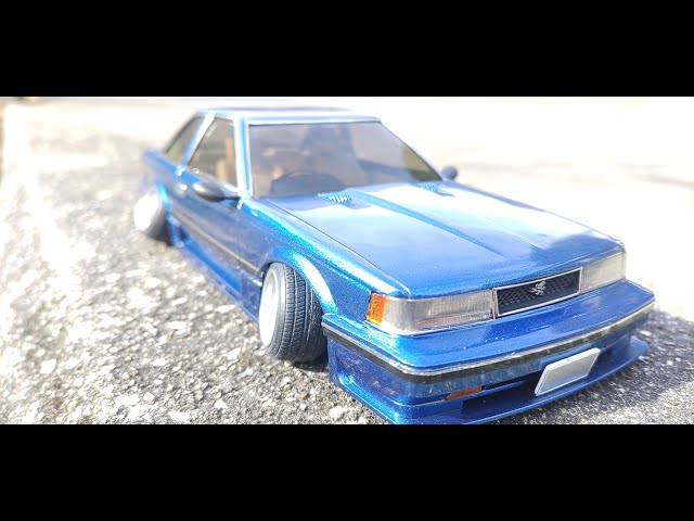 アオシマ プラモデル製作 1/24 グラチャン No.14 10ソアラ 完成 - YouTube