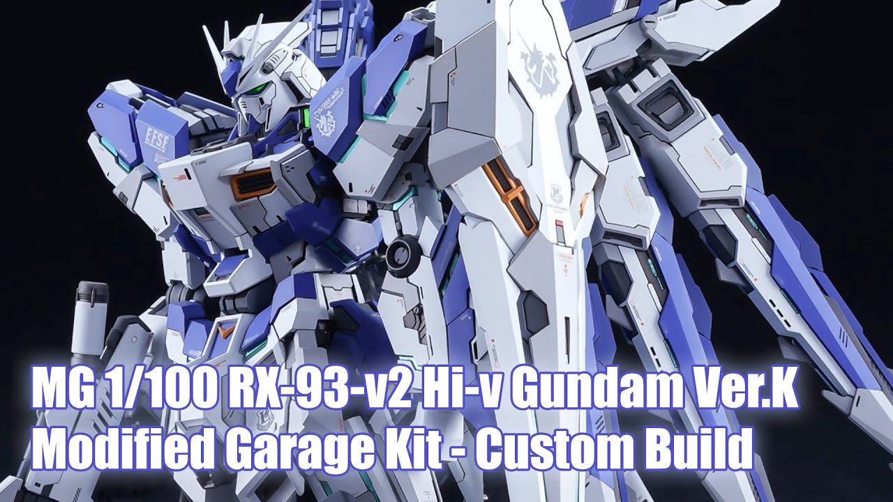 MG 1/100 RX-93-v2 Hi-ν Gundam Ver.Ka Modified Garage Kit - Custom