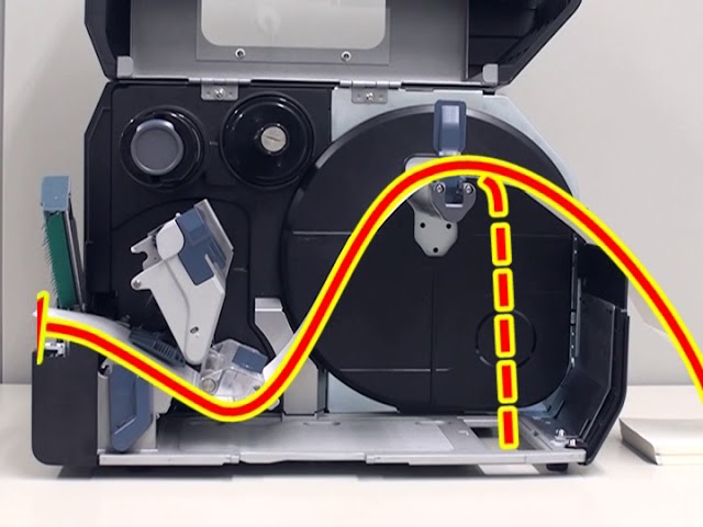 SATO CL4NX Printer - How to Load Fan-fold Label (Media) w/ Cutter