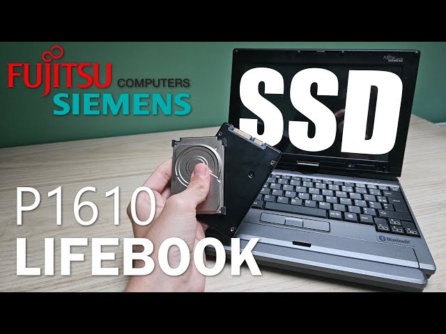 Fujitsu Siemens Lifebook P1610 - SSD Upgrade - YouTube