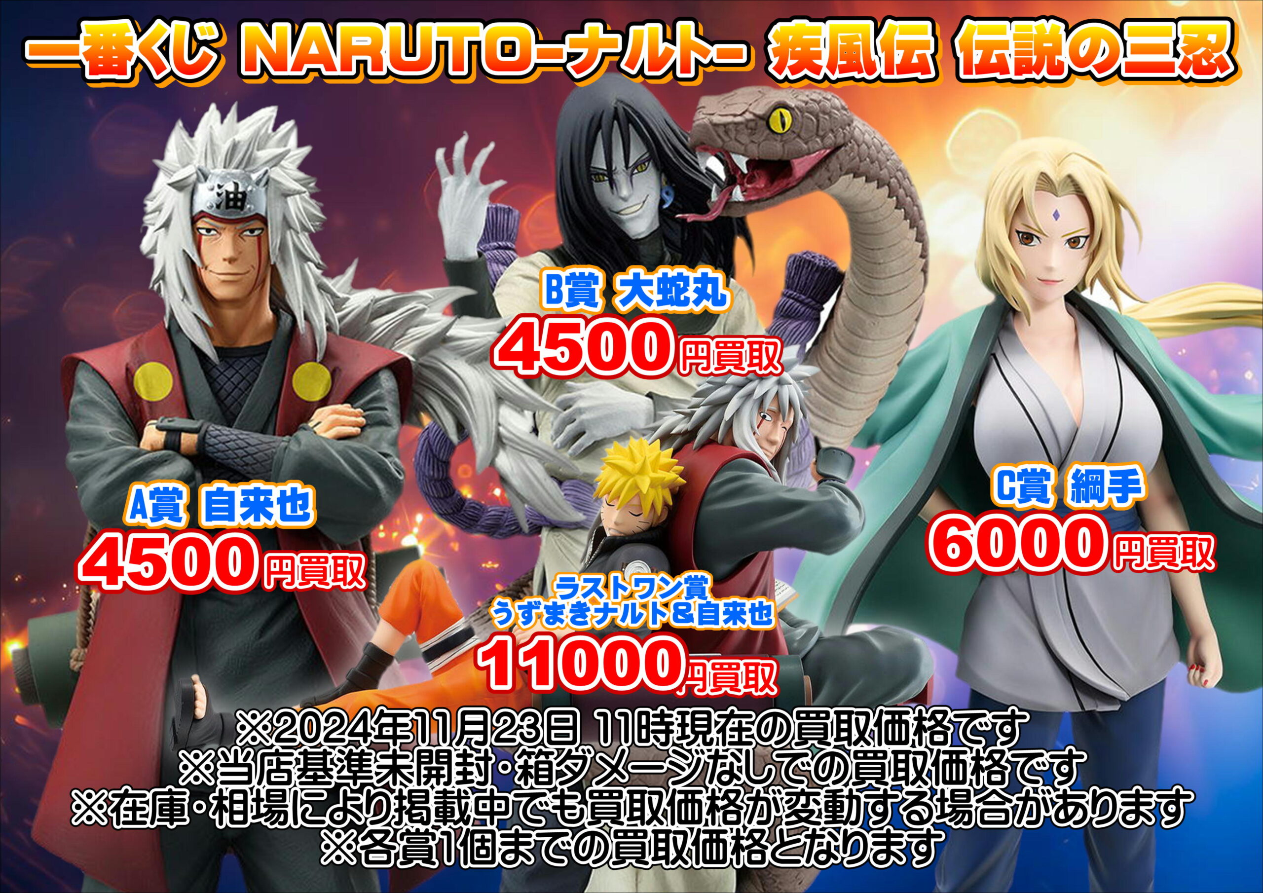 NARUTO 一番くじ 伝説の三忍