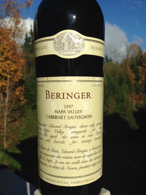 1997 Beringer Cabernet Sauvignon Private Reserve - Advinetures.ca