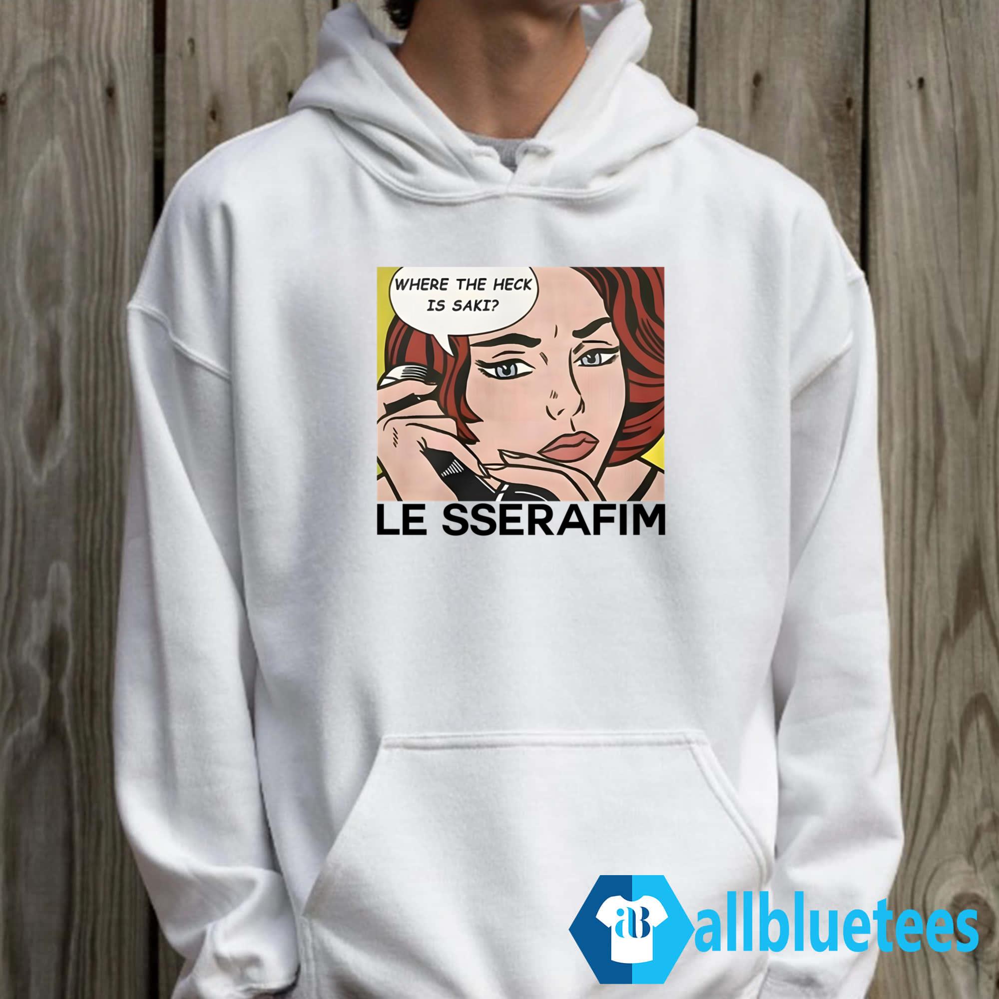 Where The Heck Is Saki Le Sserafim T-Shirt | AllBluetees