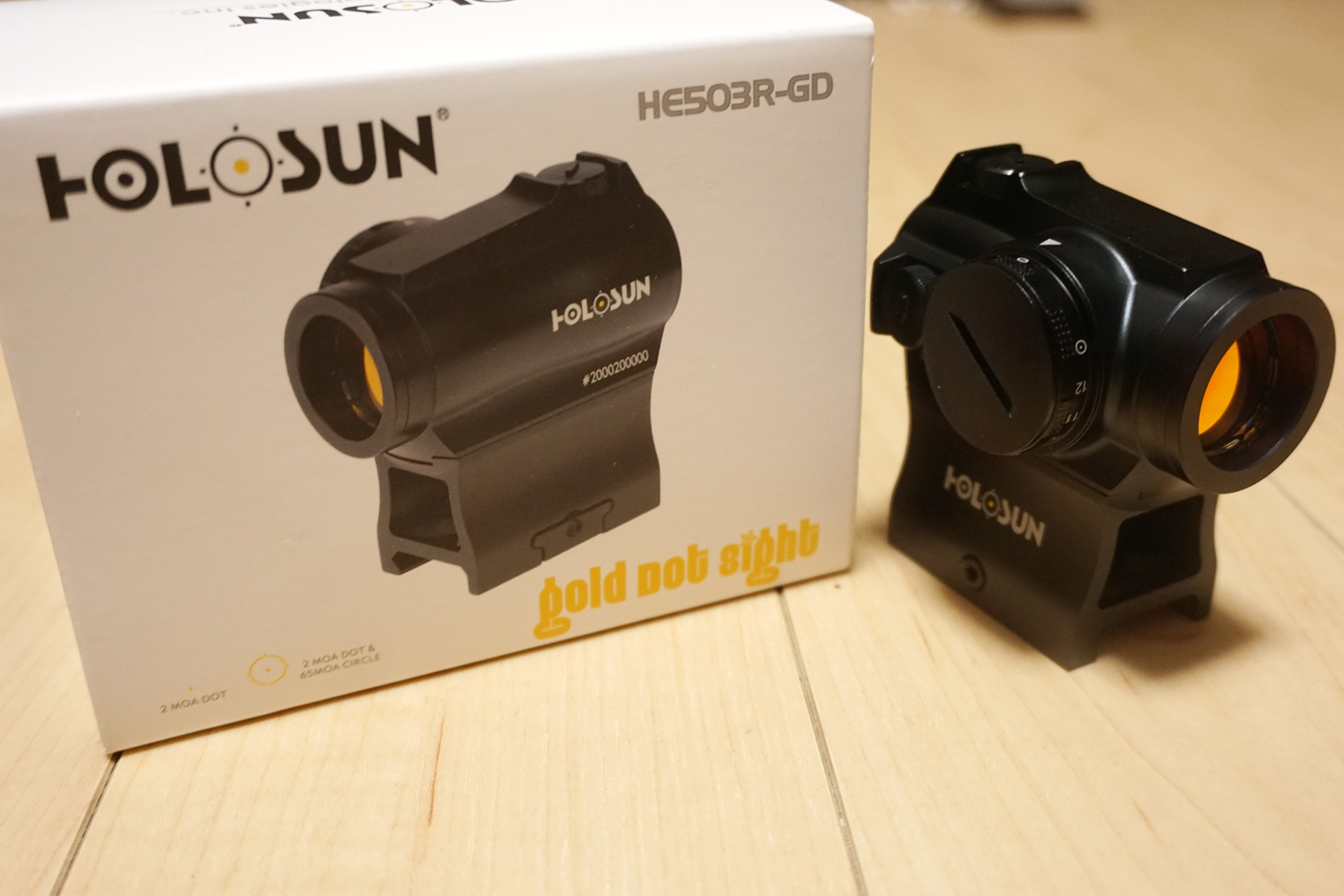 HOLOSUN HE503 ゴールドレティクル Tango Down製カバー付き HOLOSUN