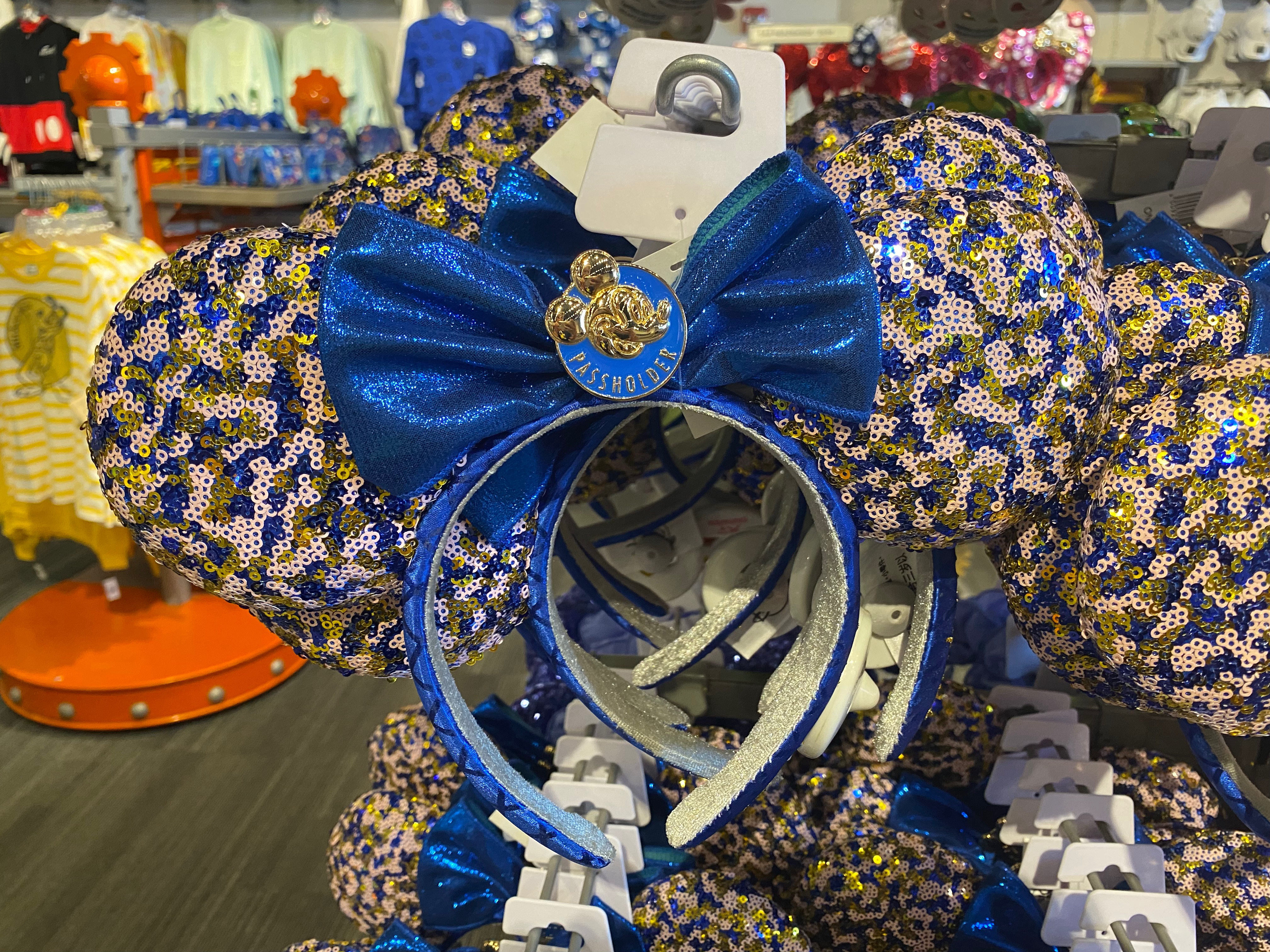 WDWグッズ】#最新ミミ情報 年パス限定ブルーゴールドカチューシャ再