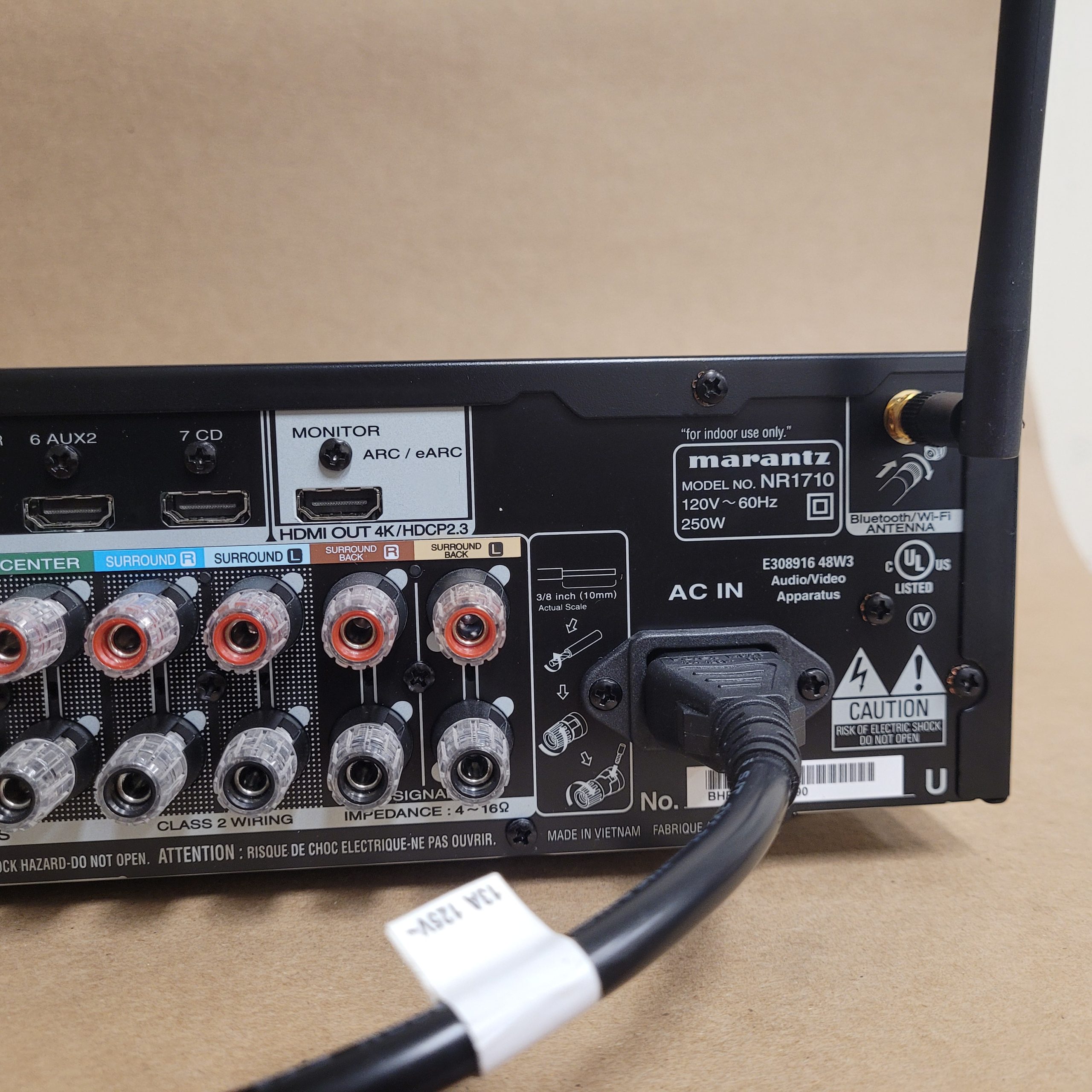 MARANTZ NR1606 7.2 Home Theater Receiver with Wi-Fi, Bluetooth and