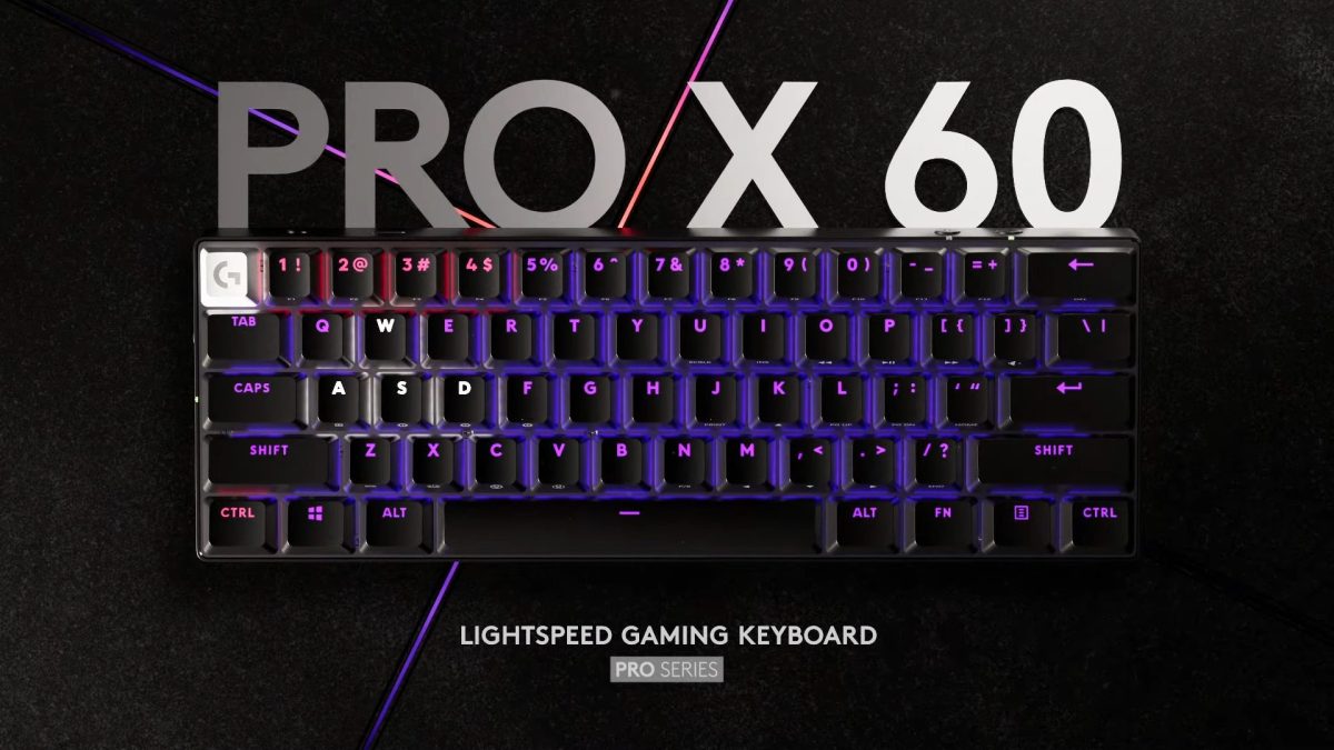 ロジクールG初の60％ワイヤレスゲーミングキーボード「PRO X 60
