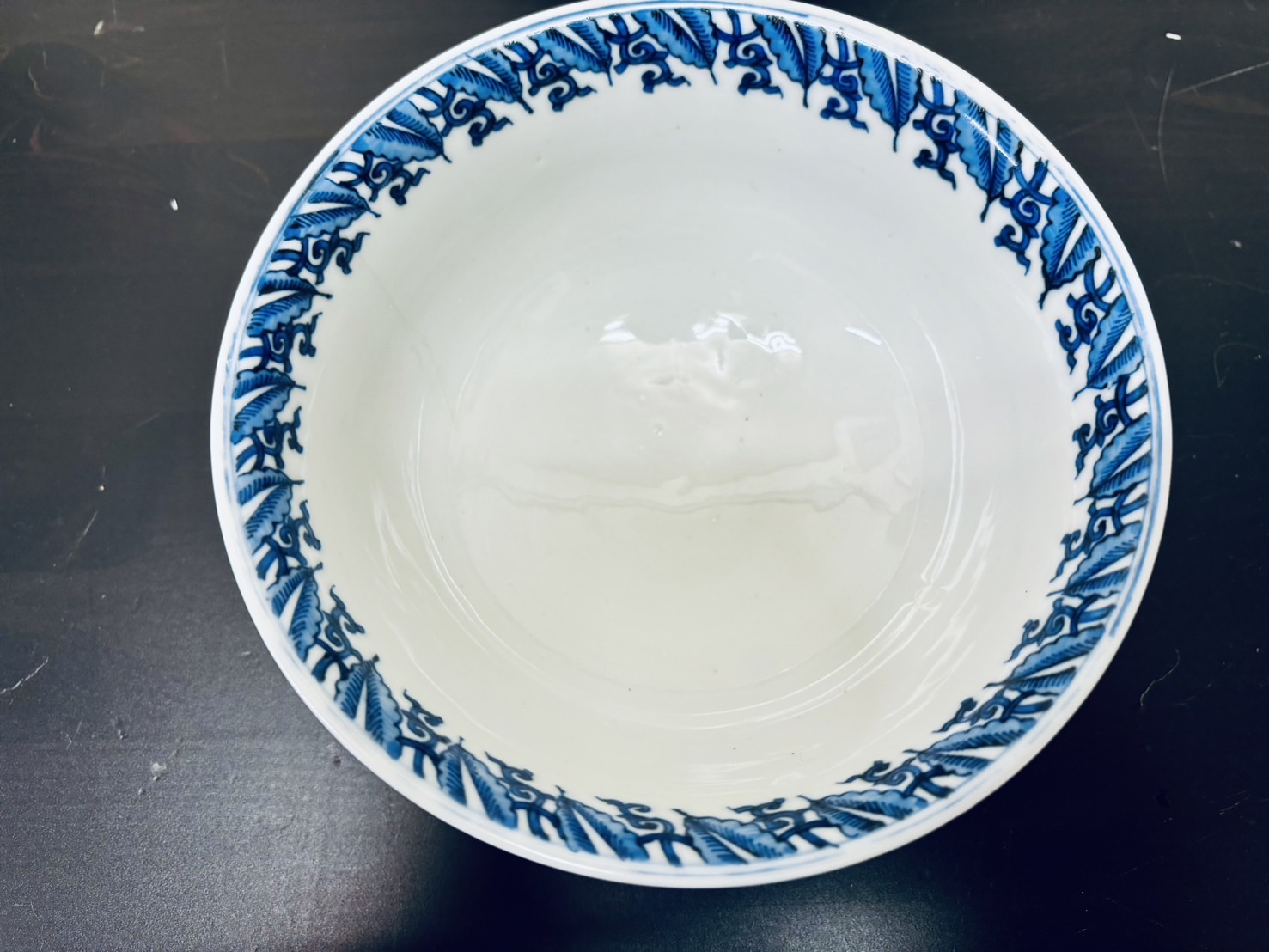 726 骨董 アンティーク 川本半助 真陶園半介 瀬戸染付輪花杯 2点組 金