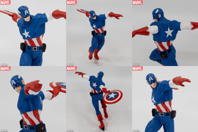 684,MARVEL Luminasta“キャプテン・アメリカ 盾を投げる瞬間の躍動感