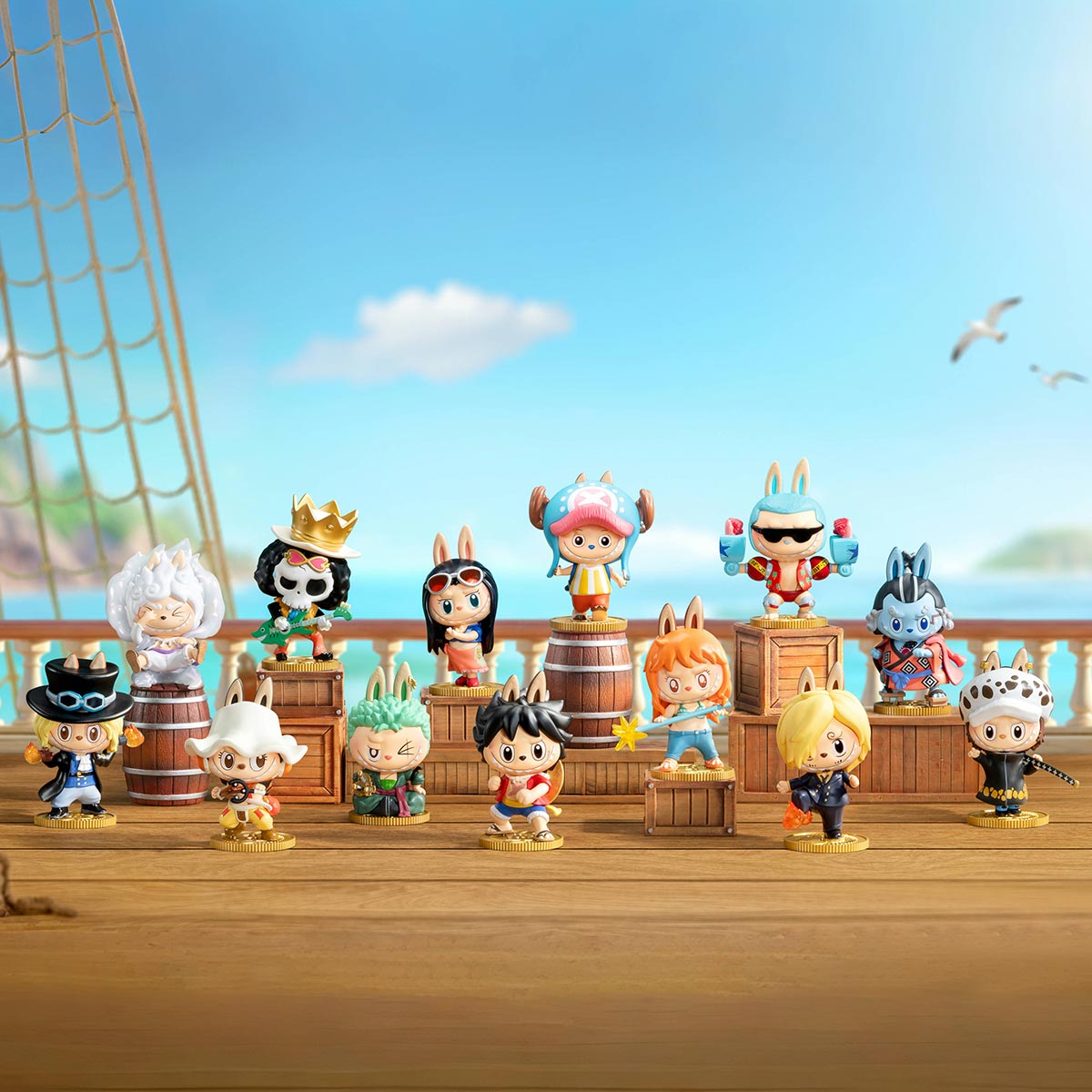 すぐ発送可能正規品ONE PIECE x LABUBU フィギュアpopmart POP MART