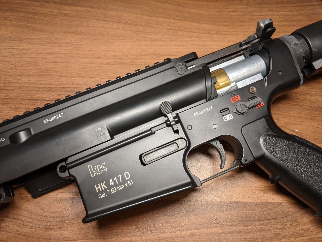 HK417D マルイ ショートハンドガード刻印追加 メカボックス整備 HK