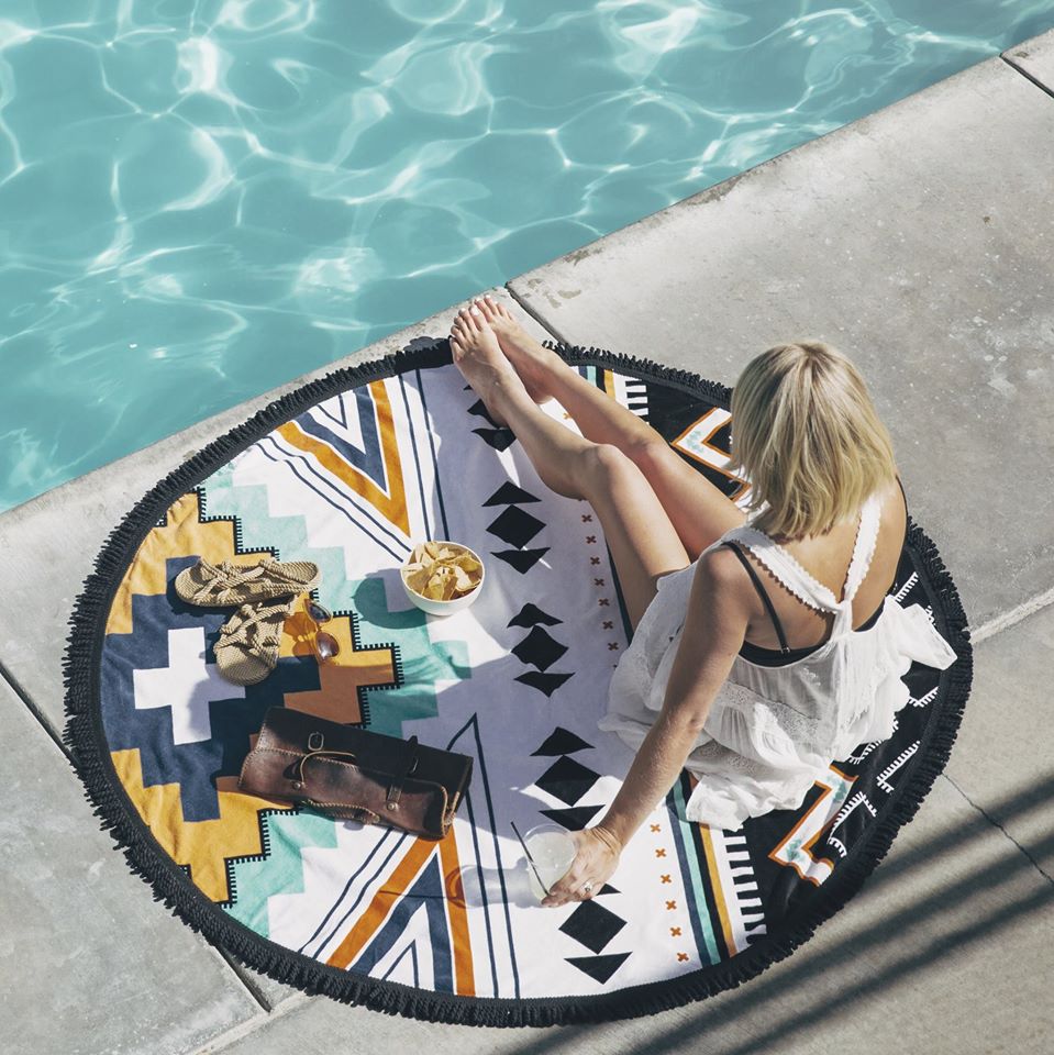Thebeachpeople The Beach People Round Towel THE BEACH PEOPLE