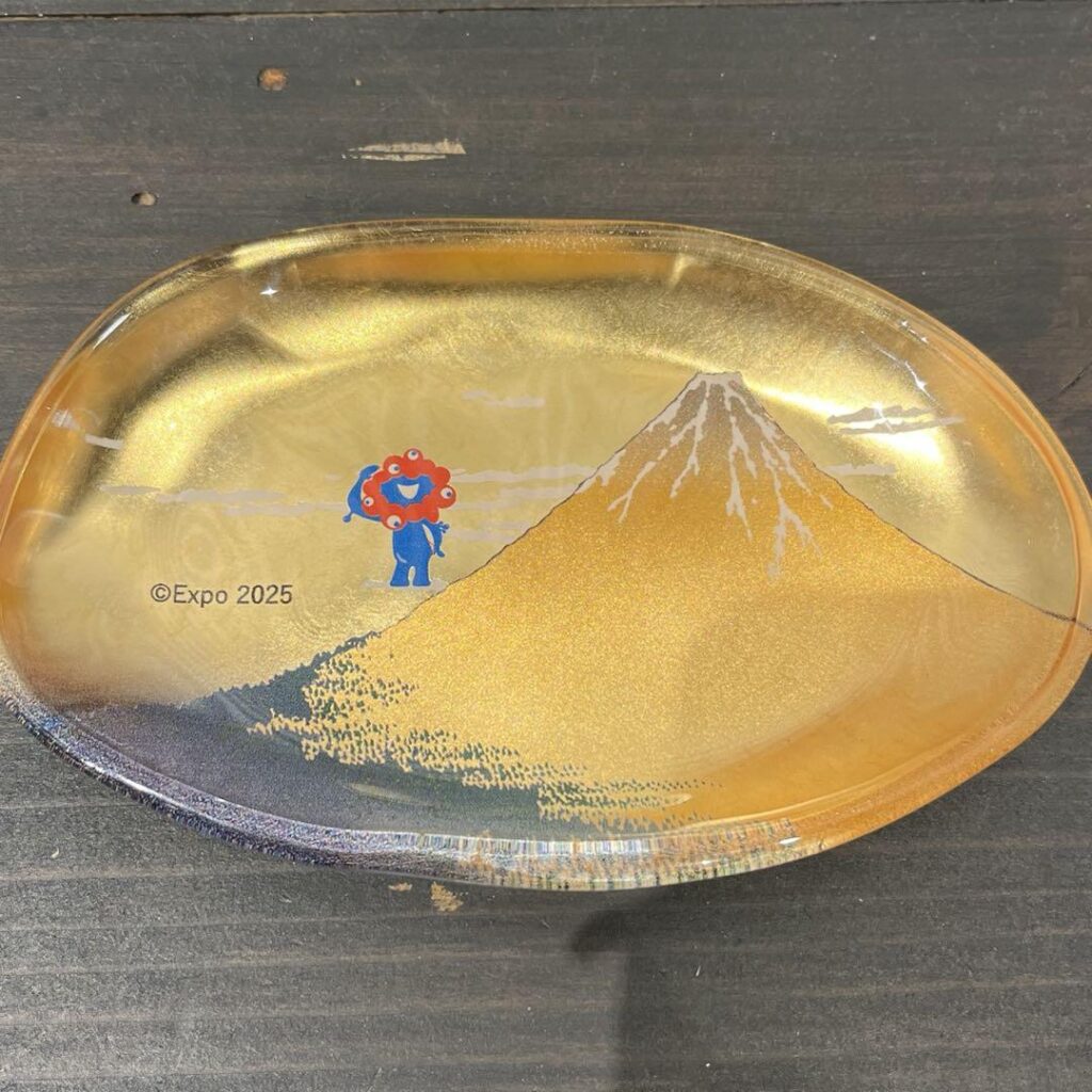 ミャクミャク ガラストレー 金箔 大阪万博 会場限定】箔一