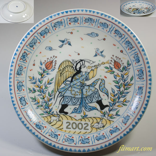 幸兵衛窯 人間国宝「加藤卓男」作 ペルシア三彩鳥文 大皿 希少 人間国宝